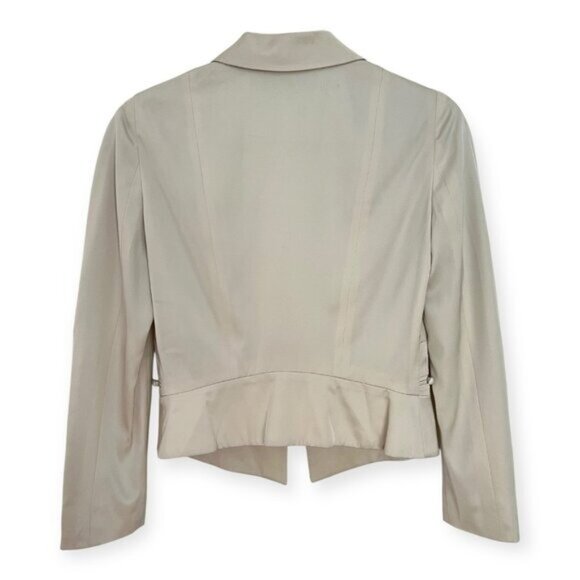 NWT Valentino Beige Silk Buttoned Fitted Blazer Jacket - Picture 4 of 9